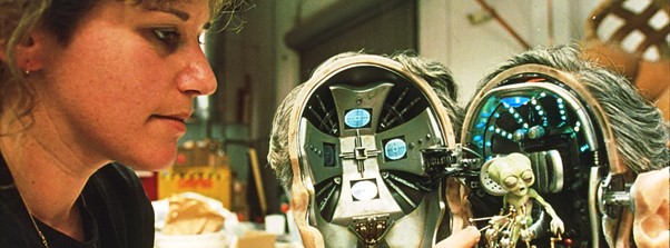 Figure 1: A Staff member working on the Rosenberg Alien’s Head Model