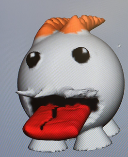 Figure 36 Finished Poro Modelling version 1 (photograph taken by Mark Warren)