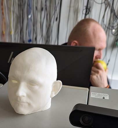 Figure 33: Mini Michael Head (photograph taken by Mark Warren)