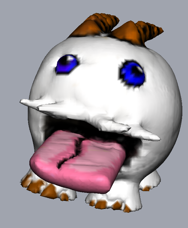 Figure 31 Final version of Poro 3D Model (Screenshot taken by Mark Warren)
