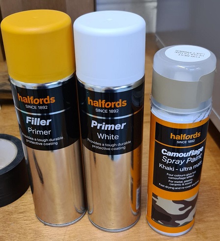 Figure 44 Primer used for filler (photograph taken by Michael Alcock)